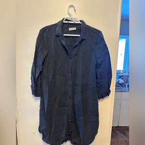 Zara shirt dress black